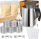 Citrus; Candle Making Kit for Adults Beginners – DIY Soy & Beeswax Candle Making Supplies with Stainless Steel Melting Pouring Pot, Candle Tins, Wicks, Wick Stickers & Craft Tools; Category:Candle Making Kits; Image:2
